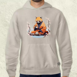 Magnolion Vörös panda teázik v1 férfi pulóver (7608-P)