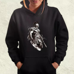 Magnolion Spártai harcos tetoválás v1 női pulóver (9403-PN)