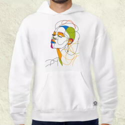 Magnolion Afro nő rajz portré v1 férfi pulóver (21209-P)