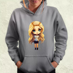 Magnolion Chibi szőke lány v1 női pulóver (4841-PN)