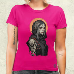 Magnolion Dark cyberpunk portré v15 női póló (23980-N)