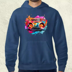 Magnolion Retró boombox v2 férfi pulóver (6676-P)