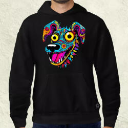 Magnolion Pszichedelikus kutya firka v1 férfi pulóver (6426-P)