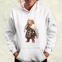 Magnolion Chibi harcos leány v3 női pulóver (6779-PN)