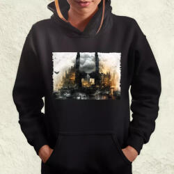 Magnolion Pareidolia Batman város fantázia v5 női pulóver (6964-PN)