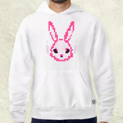 Magnolion Pixelart nyuszi v3 férfi pulóver (2491-P)