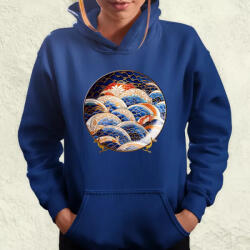 Magnolion Japán népi porcelán v4 női pulóver (8067-PN)