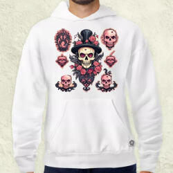 Magnolion Halloween matricák v7 férfi pulóver (7758-P)