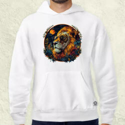 Magnolion Hímzett oroszlán v2 férfi pulóver (24501-P)