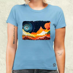 Magnolion Pointillizmus Hegyvonulat női póló (8211-N)