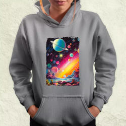 Magnolion Pszichedelikus bolygók v9 női pulóver (5862-PN)