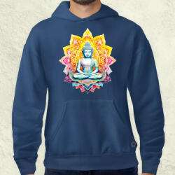 Magnolion Pszichedelikus Buddha v3 férfi pulóver (9701-P)