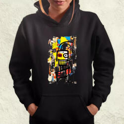 Magnolion Basquiat béke és szeretet v5 női pulóver (5939-PN)