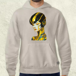 Magnolion Pop art cyberpunk portré v9 férfi pulóver (3963-P)