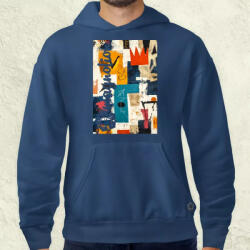 Magnolion Absztrakt graffiti v1 férfi pulóver (27986-P)