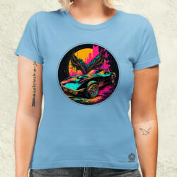 Magnolion Retró hullám 1968 Chevrolet Corvette Convertible v6 női póló (861-N)