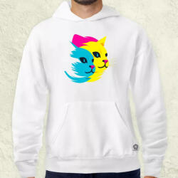 Magnolion Macska sziluett v4 férfi pulóver (7332-P)