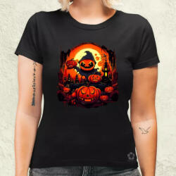 Magnolion Cuki Halloween v8 női póló (8348-N)