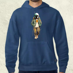 Magnolion Anime Boba Fett fanart v1 férfi pulóver (8527-P)