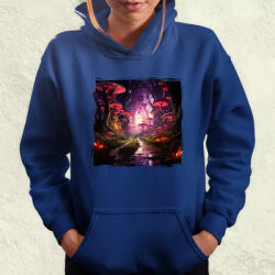 Magnolion Pszichedelikus erdő v1 női pulóver (5847-PN)