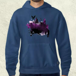 Magnolion Budapest lila felhőben v1 férfi pulóver (2614-P)