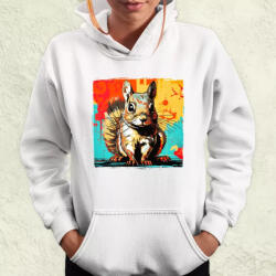 Magnolion Pop art mókus v1 női pulóver (8222-PN)