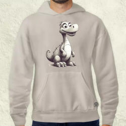 Magnolion Fekete-fehér dinó v1 férfi pulóver (4611-P)