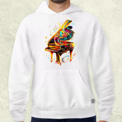 Magnolion Absztrakt zongora v3 férfi pulóver (8936-P)