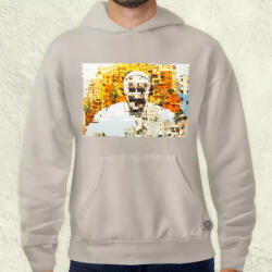 Magnolion Pareidolia Ferenc pápa város fantázia v1 férfi pulóver (6972-P)