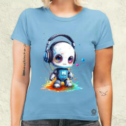 Magnolion Baby robot v3 női póló (6760-N)