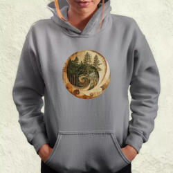 Magnolion Fibonacci fákkal v2 női pulóver (25407-PN)