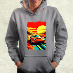 Magnolion Ferrari Testarossa retró utazás női pulóver (4057-PN)