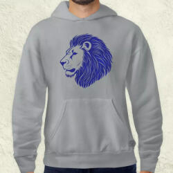 Magnolion Oroszlán sziluett v4 férfi pulóver (27680-P)