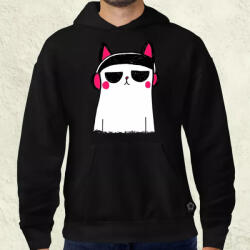 Magnolion Cica zenét hallgat v4 férfi pulóver (28013-P)