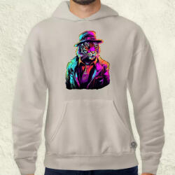 Magnolion Neon gengszter tigris v1 férfi pulóver (3702-P)