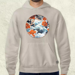 Magnolion Japán népi porcelán v6 férfi pulóver (8069-P)