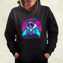 Magnolion Retró hullám panda szemüvegben v3 női pulóver (749-PN)