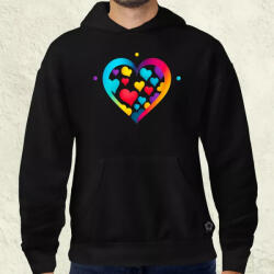 Magnolion Minimál szív v4 férfi pulóver (6692-P)