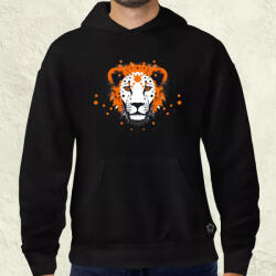 Magnolion Pozitív alakzat negatív tér oroszlán v3 férfi pulóver (7497-P)