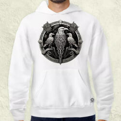 Magnolion Rúna díszes holló v2 férfi pulóver (6441-P)