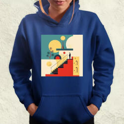 Magnolion Világunk absztrakt v2 női pulóver (9797-PN)