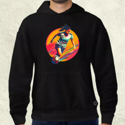 Magnolion Absztrakt női focista v2 férfi pulóver (23835-P)