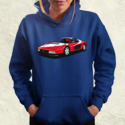 Magnolion Ferrari Testarossa rajz v10 női pulóver (20846-PN)
