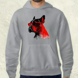 Magnolion Napszemcsis buldog v1 férfi pulóver (2013-P)