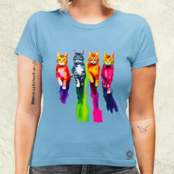 Magnolion Macskák úton v3 női póló (4133-N)