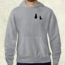 Magnolion Minimál cicák zseb v1 férfi pulóver (4685-P)