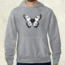 Magnolion Fekete fehér lepke v1 férfi pulóver (7744-P)