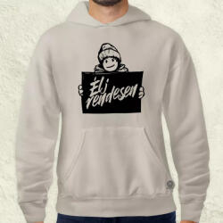 Magnolion Élj rendesen fekete férfi pulóver (28122-P)