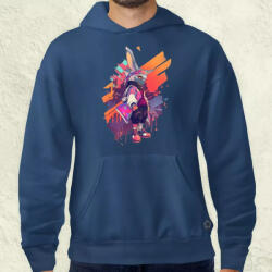 Magnolion Ninja nyuszi v1 férfi pulóver (3815-P)