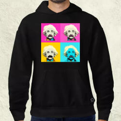 Magnolion Pop art Einstein v7 férfi pulóver (8474-P)